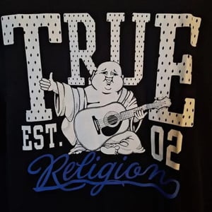 True Religion 108035 Mens Dotted Print T Shirts Crew Neck Half Sleeve Cotton Tee