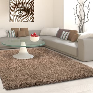 Muratap Basic shaggy vloerkleed caramel hoogpolig- 240x340 cm