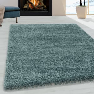 Muratap Monaco soft shaggy hoogpolig vloerkleed blauw / 300x400 cm