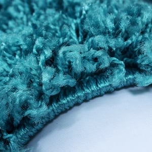 Muratap Basic shaggy vloerkleed turquoise hoogpolig- 240x340 cm
