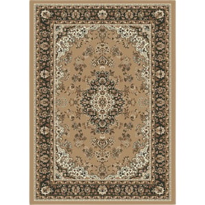 Muratap Nain klassiek medaillon laagpolig oosters vloerkleed vintage tapijt -