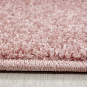 Muratap Basics effen vloerkleed roze laagpolig- 160x230 cm