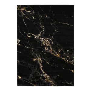 Muratap Fashion marmer laagpolig vloerkleed design tapijt goud- 80x300 cm