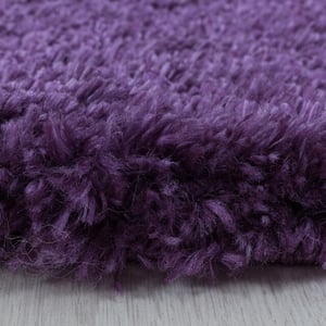 Muratap Pearl soft hoogpolig vloerkleed / lila- 200x290 cm