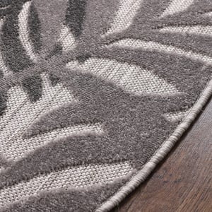 Muratap Binnen en buiten rond vloerkleed floral outdoor laagpolig tapijt 150 cm rond