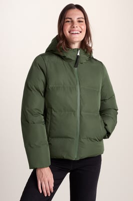 Dina Womens Padded Jacket - Dark Green