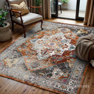 Muratap Picasso castana vintage vloerkleed terra / multi laagpolig- 80x150