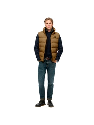 Superdry Essential mouwloze gewatteerde jas voor heren