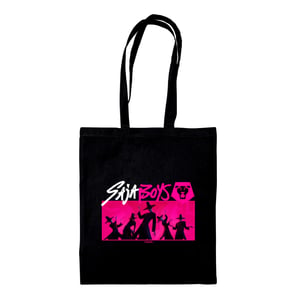 K-Pop Demon Hunters Saja Boys Tote Bag (Zwart/Roze)