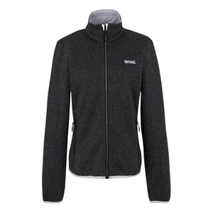Regatta Dames Newhill Volledige Rits Fleece Jacket (Zwart/Oester Champignon)