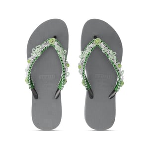 Uzurii Macrame green blossom zilver