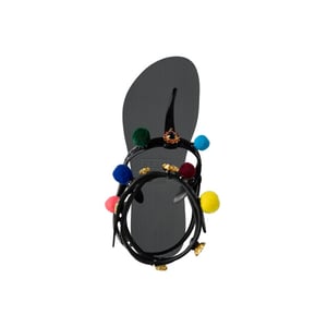 Uzurii Mystique pompom zilver