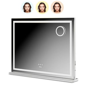 Mirlux Hollywood spiegel bluetooth speakers 80x60cm wit