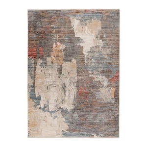 Muratap Vintage herman art vloerkleed laagpolig, 100% polyester, soft touch -
