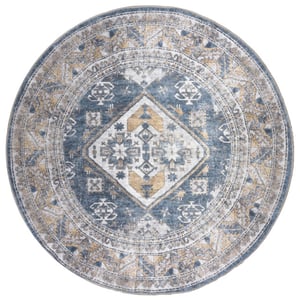 Veer Carpets Vloerkleed laria blue 4 rond ø120 cm