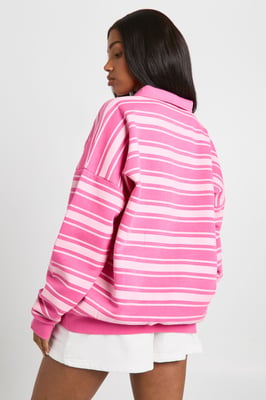 Stripe Rugby Sweatshirt