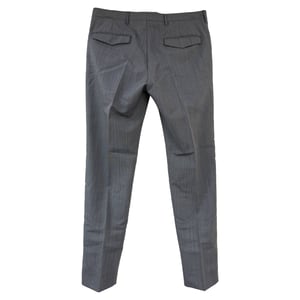 Prada Rechte Pantalon in Grijs Wol