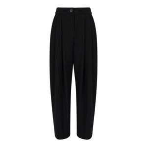 Armani Exchange Kvinnor/Damer plisserade byxor (Svart)