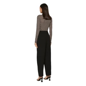 Armani Exchange Kvinnor/Damer plisserade byxor (Svart)
