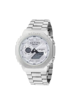 Activa x Invicta Digital ACWM423-002 Heren Horloge - Quartz Uurwerk - met zilveren Wijzerplaat - 45mm