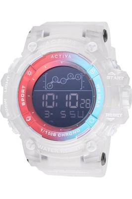 Activa x Invicta Digital ACW8082-001 Heren Horloge - Quartz Uurwerk - Plastic met zwarte Wijzerplaat - 50mm