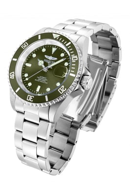 Invicta Pro Diver 35690 Heren Horloge - Automatisch Uurwerk - Roestvrij Staal met groene Wijzerplaat - 40mm