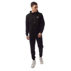 Emporio Armani EA7 Core Identity trainingspak met volledige rits voor heren in Zwart