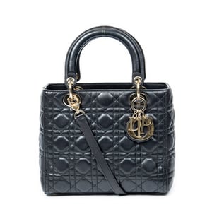 Medium Lady Dior Zip  Shoulder Bag