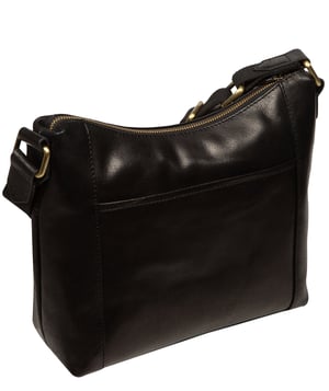 'Antonia' Black Leather Backpack