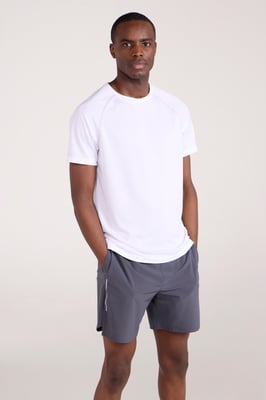 'Endurance' Men's T-Shirt Breathable Quick Dry UPF50 Sun Protection Tee White