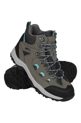 'Adventurer' Women's Waterproof Rain Boots Cushioned Footbed Mesh Lining Trail Trekking Wellies Forest Green