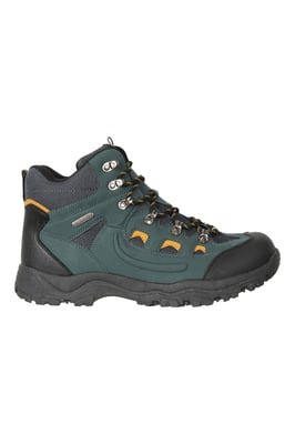 'Adventurer' Men's IsoDry Boots Cushioned Footbed Breathable Waterproof Hiking Shoes Blue