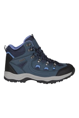 'Adventurer' Women's Waterproof Rain Boots Cushioned Footbed Mesh Lining Trail Trekking Wellies Navy