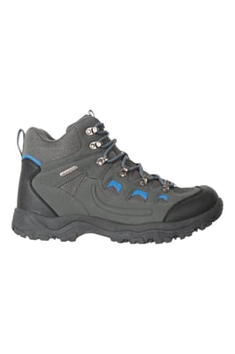 'Adventurer' Men's IsoDry Boots Cushioned Footbed Breathable Waterproof Hiking Shoes Dark Grey