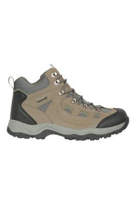 'Adventurer' Men's IsoDry Boots Cushioned Footbed Breathable Waterproof Hiking Shoes Khaki
