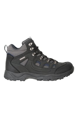 'Adventurer' Men's IsoDry Boots Cushioned Footbed Breathable Waterproof Hiking Shoes Black