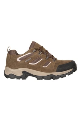 'Voyage' Men's Waterproof Shoes Rubber Outsole Toe Bumper Walking Trekking Footwear Brown