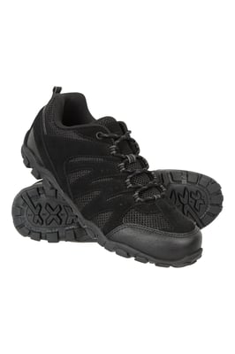 'Outdoor II' Women's Hiking Shoes Suede Mesh Upper Rubber Outsole Trekking Footwear Black