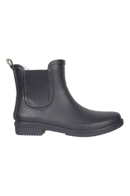 Women's Rubber Ankle Wellies EVA Footbed Waterproof Winter Boots Navy