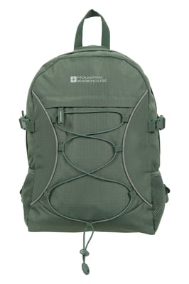 'Bolt' Unisex Backpack with Multiple Pockets Ripstop Fabric Everyday Rucksack Pale Green