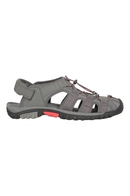 'Trek' Men's Shandal with Foam Insert Neoprene Upper Soft Lining Summer Beach Sandals Dark Grey