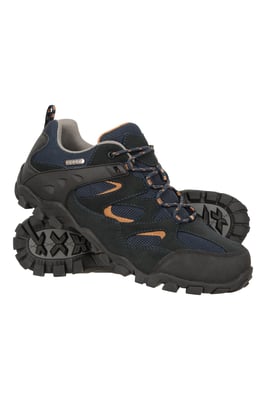 'Curlews' Men's Walking Shoes Rubber Outsole Waterproof Everyday Footwear Navy