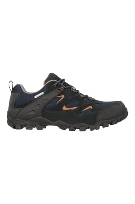 'Curlews' Men's Walking Shoes Rubber Outsole Waterproof Everyday Footwear Navy