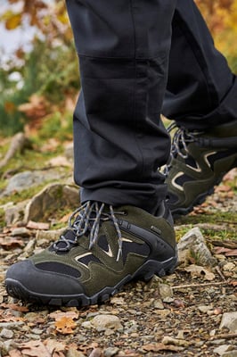 'Curlews' Men's Walking Shoes Rubber Outsole Waterproof Everyday Footwear Khaki