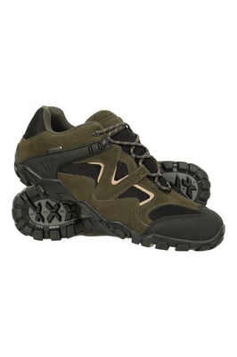 'Curlews' Men's Walking Shoes Rubber Outsole Waterproof Everyday Footwear Khaki