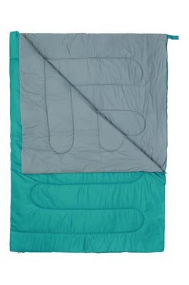 'Basecamp 200' Unisex Double Sleeping Bag Insulated Summer Travel Camping Bag Teal