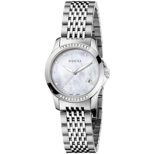 Gucci G-Timeless Mother of Pearl Ladies Watch YA126510