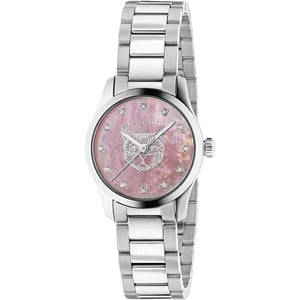 Gucci G-Timeless Ladies Watch with Pink Mother of Pearl Dial - Model YA1265025