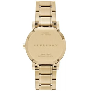 Burberry BU9033 The City Unisex Watch in Yellow Gold