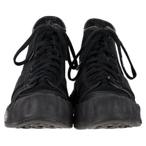 Visvim Lanier Hoogtop Sneakers met Leren Accenten in Zwart Canvas